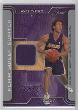 2003-04 Flair Sweet Swatch Jerseys /250 Luke Walton #SSJ-LW Rookie RC