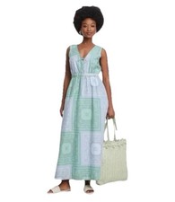 Universal Thread Maxi Dress Size M Bandana Handkerchief Sleeveless Boho Cottage