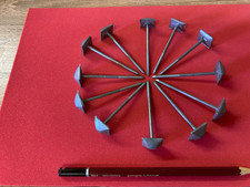 FAUX  RIVET HEAD  NAILS medieval, antique, door hardware PLASTIC HEADS   X12