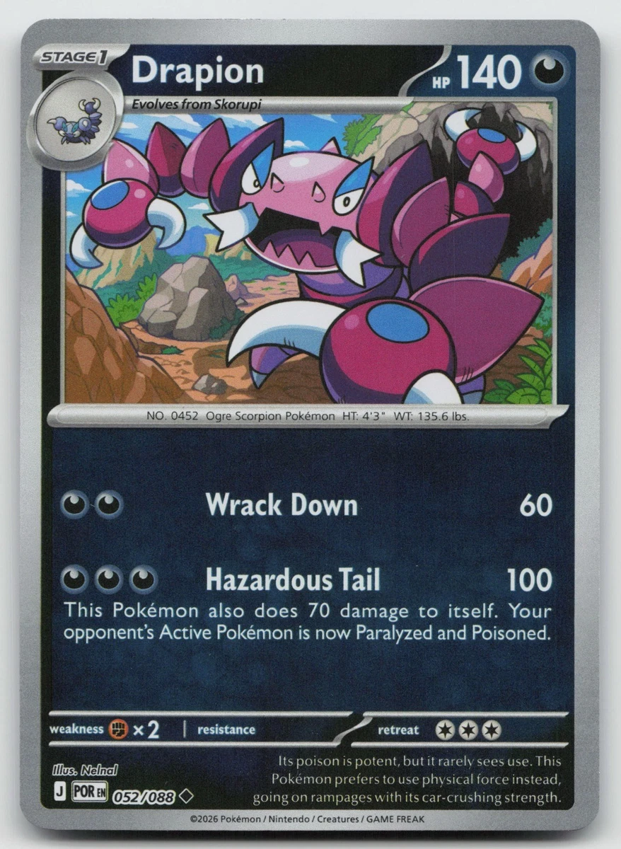Drapion Pokémon TCG Cards for sale | eBay