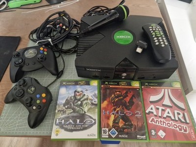 Microsoft Xbox Classic Original Konsole + 2 Controller  und Spielen