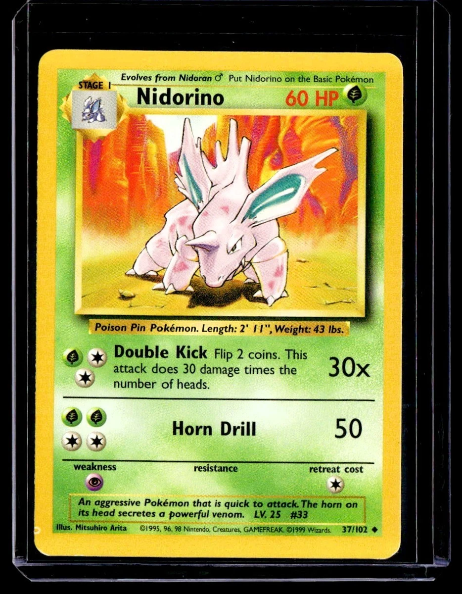 Nidorino Pokemon Card for sale | eBay