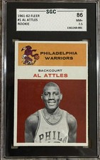 1961 Fleer Basketball #1 Al Attles RC Rookie NM+ SGC 7.5 Rare 💎 HOF 
