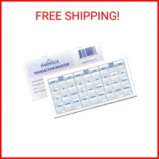 Magnolia Registers 12 Check Registers, 2024-2025-2026, for Personal Checkbook Le