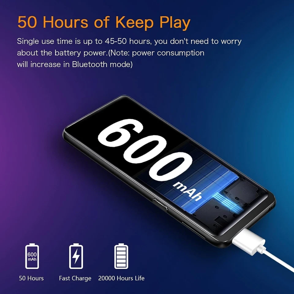 MIBAO 16GB MP3 Player Bluetooth Musik FM Radio Sound Recorder Lautsprecher Zubehör - Bild 2 von 4