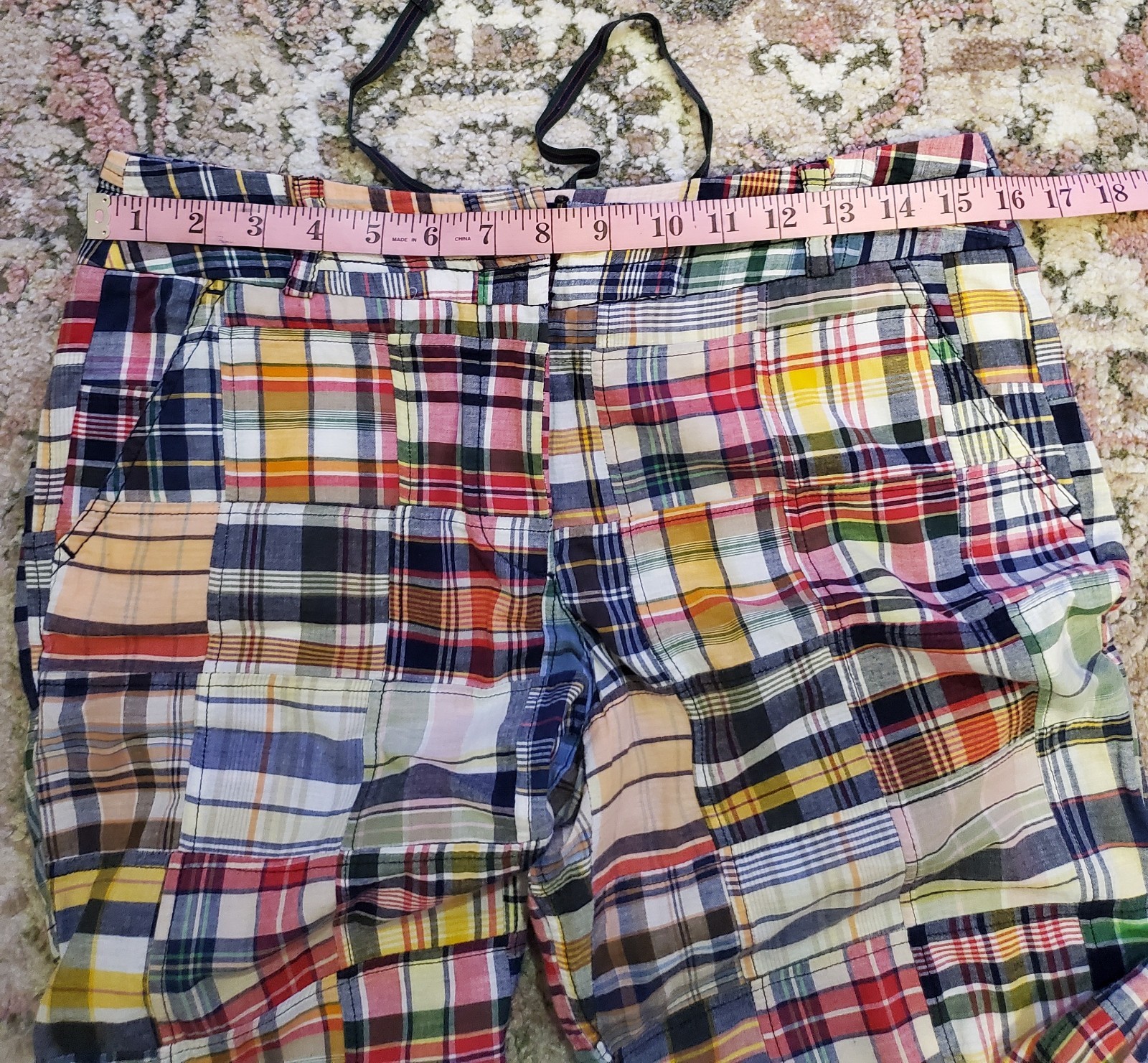 Women's Plaid Patchwork Y2K Pants Drawstring Wais… - image 7