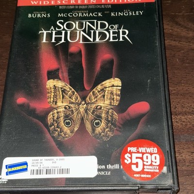 A Sound Of Thunder w Ben Kingsley (DVD) Good.  Blockbuster Video Widescreen