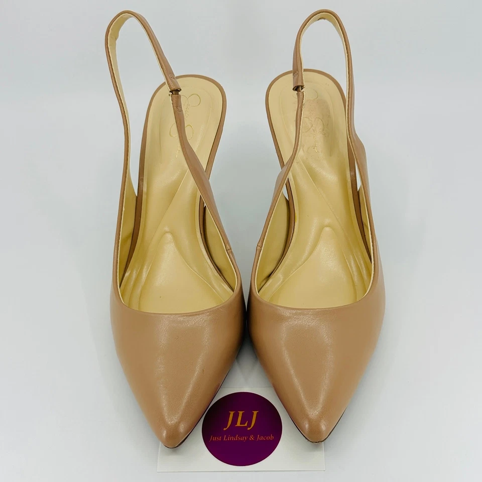 Jessica Simpson Mujer Lallita Desnudo Punta Punta Cordones Zapatos de salón Talla 8 Foto 3 de 4