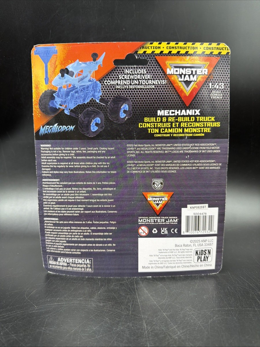 MONSTER JAM 2025 MEGALODON MECHANIX BUILD & REBUILD MONSTER TRUCK