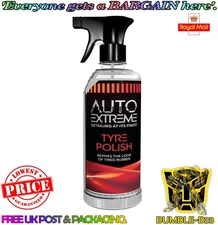TYRE POLISH SPRAY REVIVES TIRED RUBBER NEW AUTO EXTREME PROFESSIONAL 720ML NEW