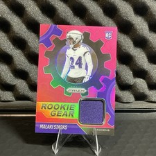 Panini 2025 Prizm Rookie Gear Malaki Starks #RGR-MSS Ravens NFL Football Card