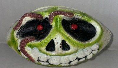 Worm Skull Foam Rubber Football Mad Balls Weird Ball Mel Appel Vintage RARE
