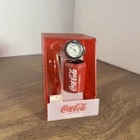 Vintage Coke Cola Keychain Pocket Watch In Vending Machine Shape Of Can!