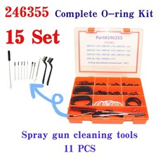 Aftermarket 15 sets 246355 Complete O-ring Kit for Fusio Air Purge AP Spray Gun