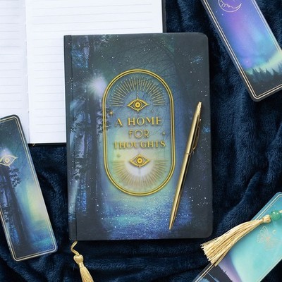 All Seeing Eye Achtsam Ein Zuhause für Gedanken Design A5 liniert Hardcover Notizbuch