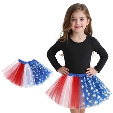 4th of July American Flag Tutu for Toddler Girls Usa Patriotic Red White and ...