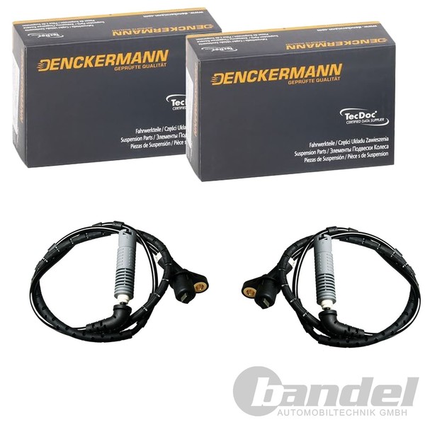 2X Denckermann ABS-SENSOR Raddrehzahl Hinten Passend FÜR Bmw 3 Links+Rechts |-image