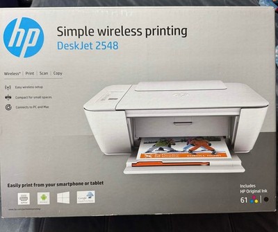 HP Deskjet 2548 All In One Wireless Print Scan & Copy Read Descrip.