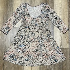 Free People Musa Velvet Burnout Skater Babydoll Dress Medium Boho Festival Y2K