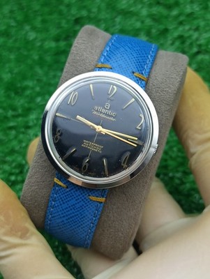 Vintage Swiss Atlantic Worldmaster Original Mechanical Antimagnetic Men's Watch