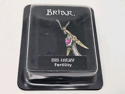 Briar Faeries Isis Faery Fairy for Fertility Charm Silver Gold Necklace Pendant