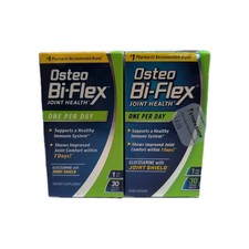 2 Osteo Bi-Flex One Per Day - Joint Health - 30 Tablets Each - EXP: 03/2027