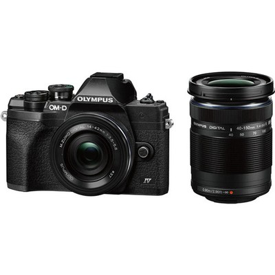 Olympus OM-D E-M10 Mark IV  Camera with 14-42mm 40-150mm Lens set #2811945