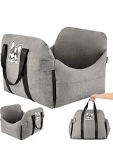 Small/Medium 3in1 Dog Car Seat Travel Bed Carrier Water Repellent Washable