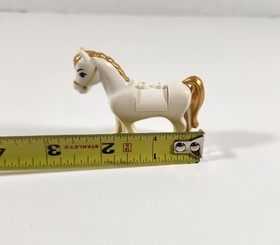 LEGO DISNEY PRINCESS CINDERELLA WHITE HORSE BLUE EYES GOLD MANE TAIL 41146