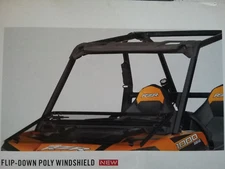 POLARIS 2879505 FLIP-DOWN POLY WINDSHIELD 14-15 RZR