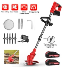 Cordless Weed Eater Electric Brush Cutter Lawn Edger Grass String Trimmer NEW