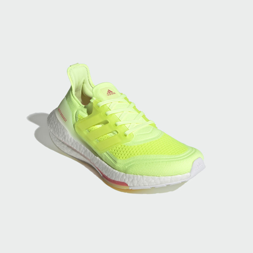 New Adidas Ultraboost 21 FY0398 Yellow Running Sneakers