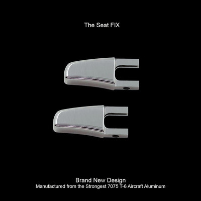 Pair Of Billet Seat Release Levers For Ford Mustang GT – Satin Silver, Left Side
