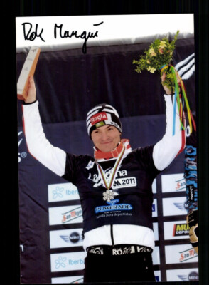 Rok Mangui Foto Snowboard Original Signiert  + A 238593