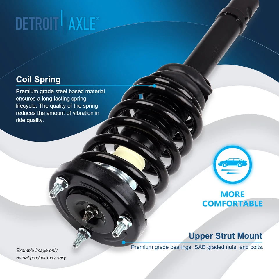 Front Struts w/ Coil Spring for 2006 2007 2008 2009 2010 Hyundai Azera Sonata - Image 3 of 4