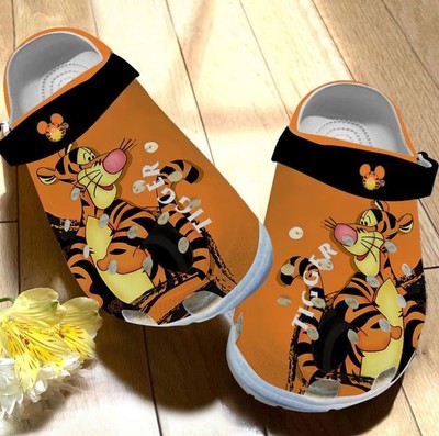 Tigger Crocband Clogs Shoes, Tigger Clogs Shoes