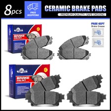 For 2011-2016 2017 2018 2019 2020 Toyota Sienna,Front & Rear Ceramic Brake Pads