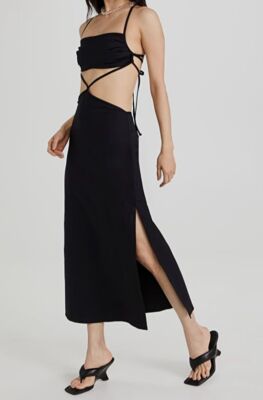 linen tiered midi dress Timeless Oatmeal Linen Midi Dress | Trendy Women's Dresses