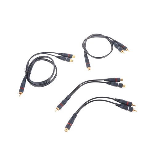 Line Cooper Wire 2 RCA Female To 1 RCA Male Splitter Cable Audio Splitter _ou