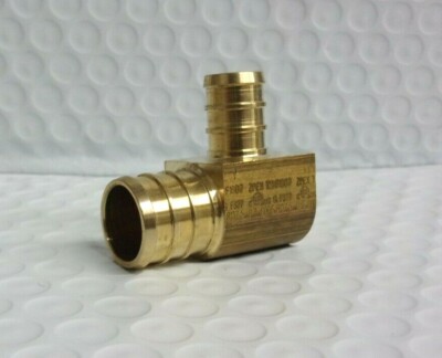 Zurn / Qest 1/2 in. Barb x 3/4 in. Dia. Barb Brass 90 Degree Elbow QQE43GXNPK1