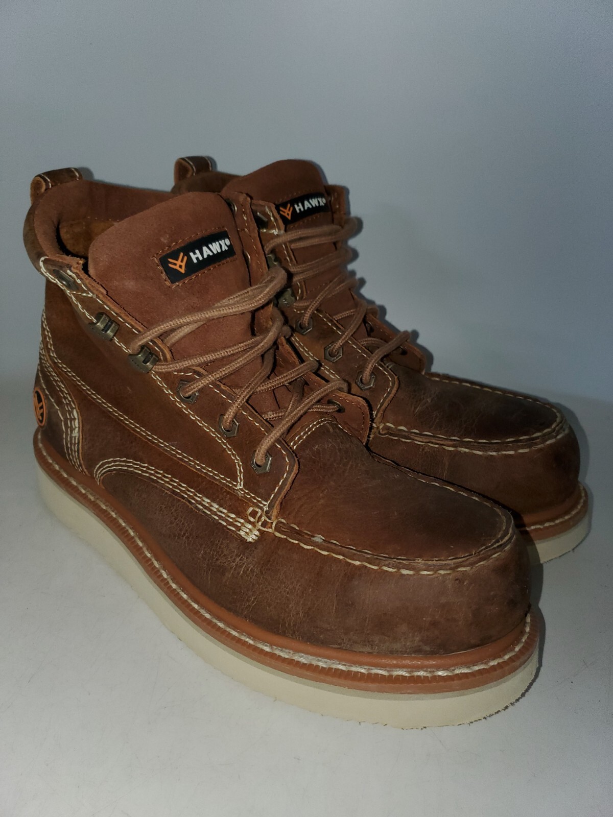 HAWX 6" Grade Composite Toe Work Boot Brown Mens' Si… Gem