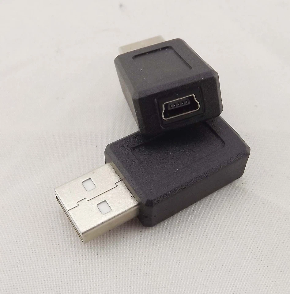 10pcs USB 2.0 A Male Plug To Mini 5 Pin Female Jack Adapter Converter Connector - Image 2 of 4