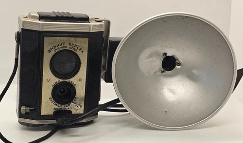 Eastman Kodak Brownie Reflex Synchro Box Camera with Flash