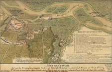 A4 Reprint of Old Map 1779 Map Siege De Savannah Genereal D'Esting