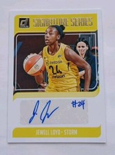 2019 19 Panini Donruss WNBA Jewell Loyd Signature Series Auto Storm Autograph