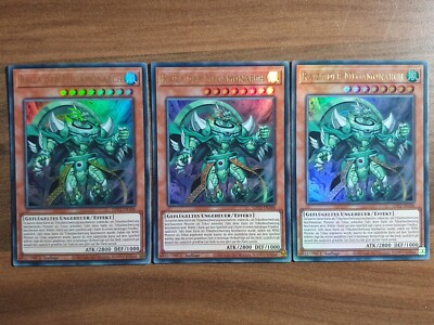 3x Yu-Gi-Oh! GFP2-DE106 Raiza der Megamonarch Ultra Rare NM 1st Ed