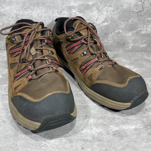 Orthofeet 642 Sorrento Brown Leather Lace Up Hiking Shoes Men's Size 13 EE