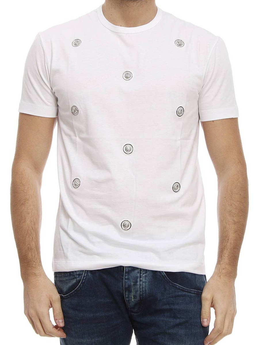 希少【Versace Versus】ホイルライオン Tシャツ Versace Versus Lions Studded White T-Shirt Size M R$265 | eBay