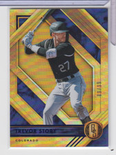 Trevor Story Rockies 2021 Panini Gold Standard Blue 9/99  #9 071722AZCD31