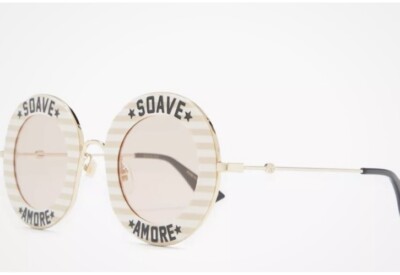 NWCASE Gucci Women's Acetate Round Sunglasses *Soave Amore* | eBay